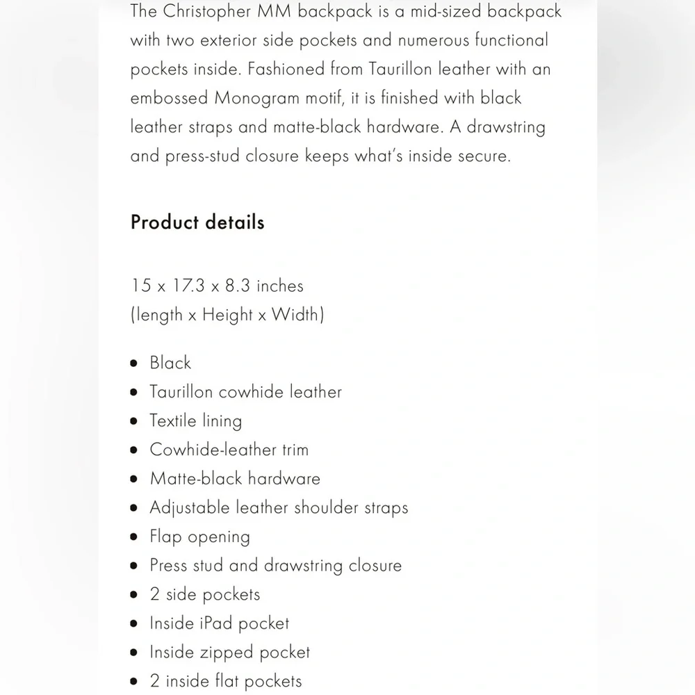 Louis Vuitton CHRISTOPHER MM - Picture 3 of 17